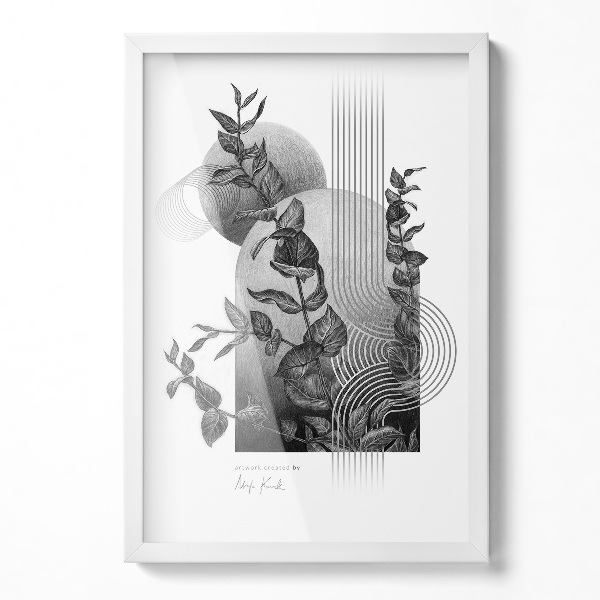 Preta Moldura Simples 40x60 cm