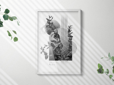 Preta Moldura Simples 40x60 cm