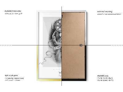 Preta Moldura Para Quadros 50x50 cm