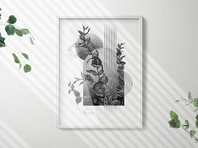 Preta Moldura Elegante 60x80 cm