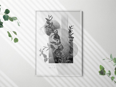 Preta Moldura De Parede 70x100 cm