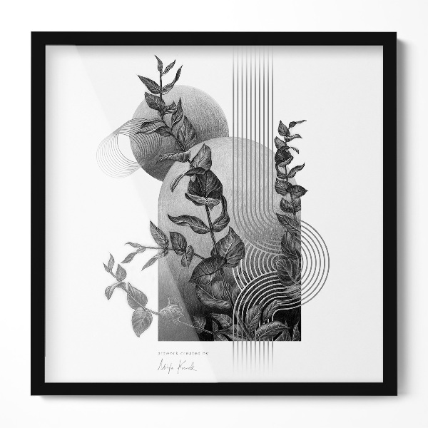 Branca Moldura Decorativa 50x50 cm