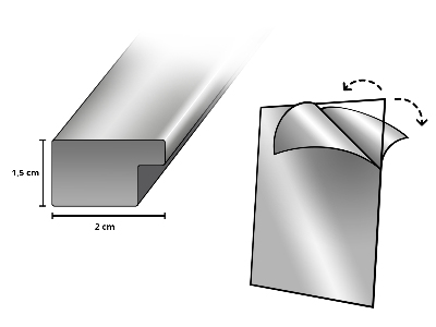 Branca Moldura Para Quadros 50x70 cm