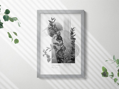 Prateada Moldura Elegante 20x30 cm