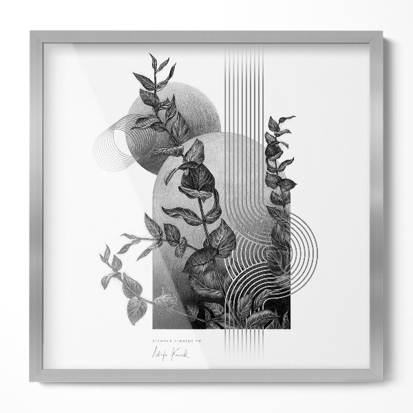 Prateada Moldura Universal 50x50 cm