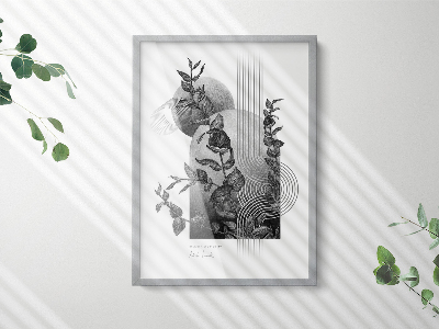 Prateada Moldura Para Póster 50x70 cm