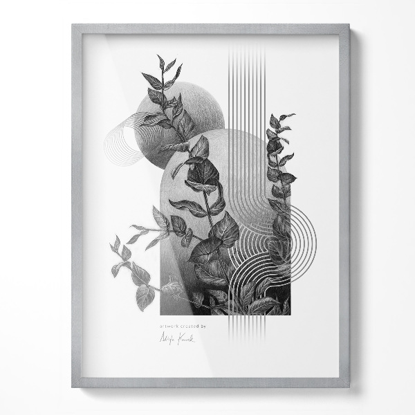 Prateada Moldura Moderna 60x80 cm