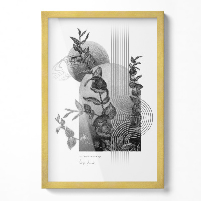 Dourada Moldura Elegante 40x60 cm