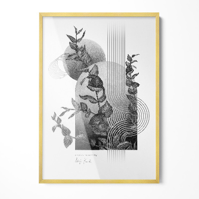 Dourada Moldura Moderna 70x100 cm