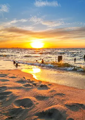 Estores de rolo em tecido Pôr do sol e cores