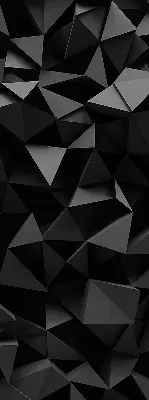 Estores de rolo interiores Origami preto