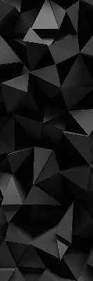 Estores de rolo interiores Origami preto