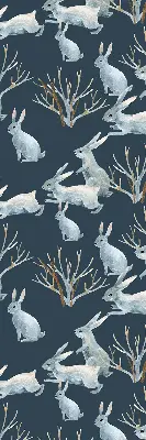 Estores de rolo interiores para janela Coelhos e gravetos