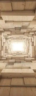 Estores de rolo interiores para janela buraco de madeira 3D