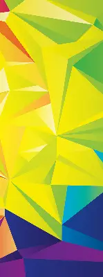 Estores de rolo interiores para janela Padrão de origami colorido