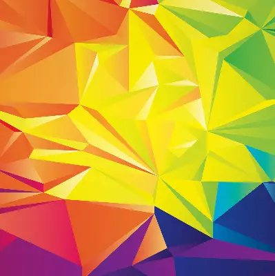 Estores de rolo interiores para janela Padrão de origami colorido