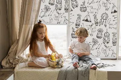 Estores de rolo para janela desenhos