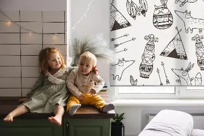 Estores de rolo para janela desenhos