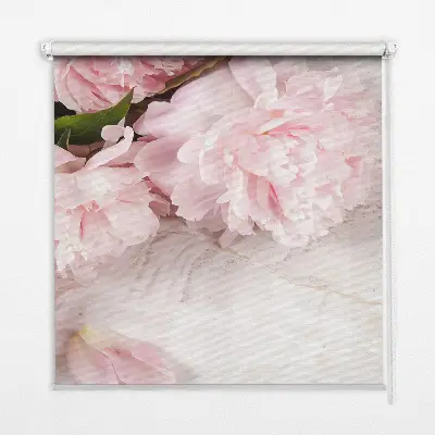 Estores de rolo para porta de varanda Flores