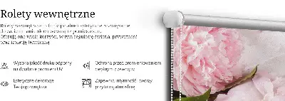 Estores de rolo para porta de varanda Flores
