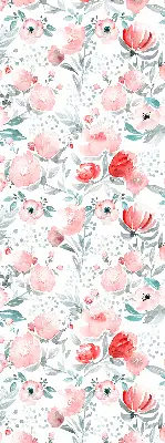 Estores de rolo interiores para janela papoula rosa