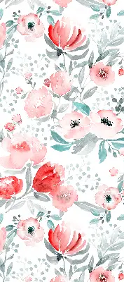 Estores de rolo interiores para janela papoula rosa