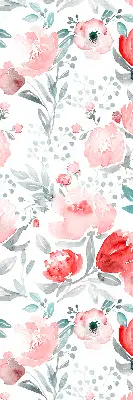 Estores de rolo interiores para janela papoula rosa
