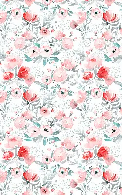 Estores de rolo interiores para janela papoula rosa