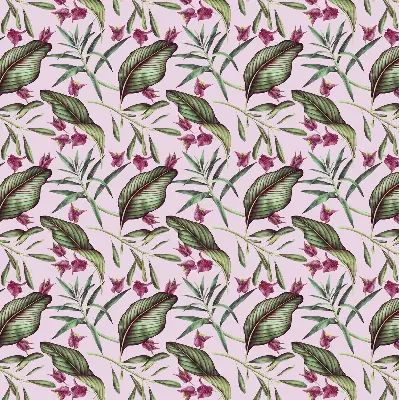 Estores de rolo interiores para janela Folhas tropicais