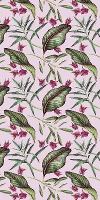 Estores de rolo interiores para janela Folhas tropicais