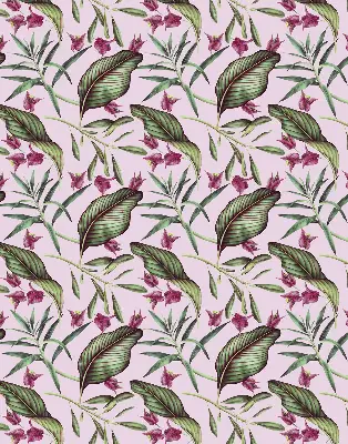 Estores de rolo interiores para janela Folhas tropicais