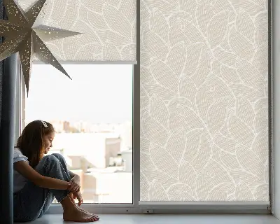 Estores de rolo interiores para janela Folhas