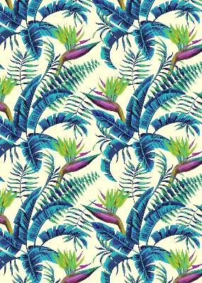 Estores de rolo para janela Plantas tropicais