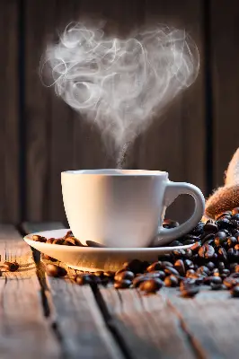 Estores de rolo interiores Uma xícara de café