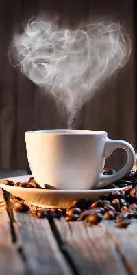 Estores de rolo interiores Uma xícara de café