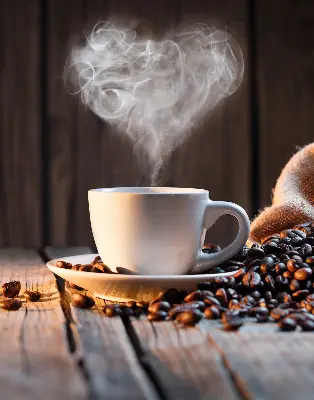 Estores de rolo interiores Uma xícara de café