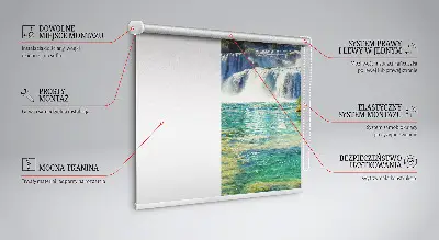 Estores de rolo para janela Cachoeira