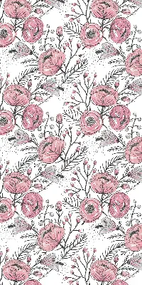 Estores de rolo para janela Botões de flores da árvore
