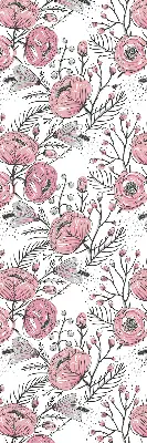 Estores de rolo para janela Botões de flores da árvore