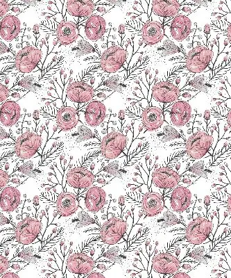 Estores de rolo para janela Botões de flores da árvore