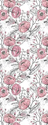 Estores de rolo para janela Botões de flores da árvore
