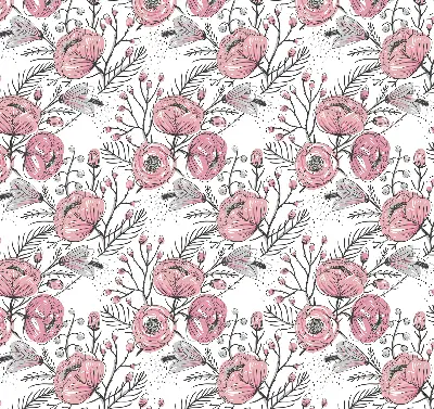 Estores de rolo para janela Botões de flores da árvore