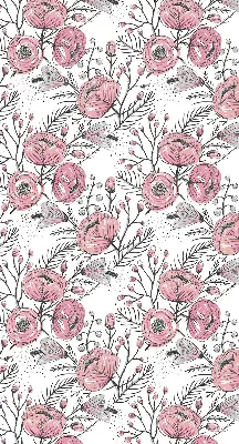 Estores de rolo para janela Botões de flores da árvore
