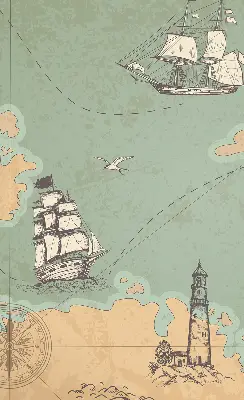 Estores de rolo interiores Mapa do oceano