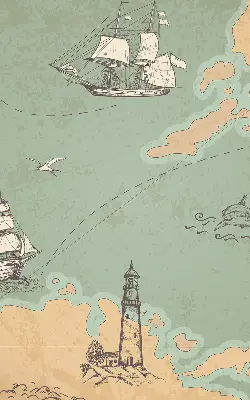 Estores de rolo interiores Mapa do oceano