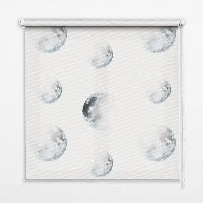 Estores de rolo para porta de varanda Luas