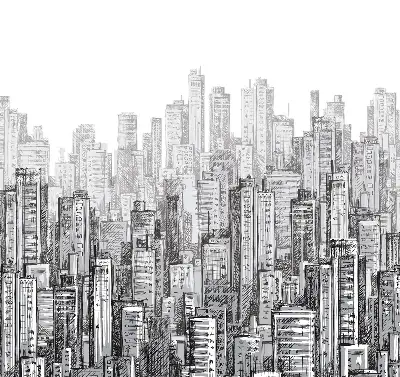 Estores de rolo interiores para janela Cidade