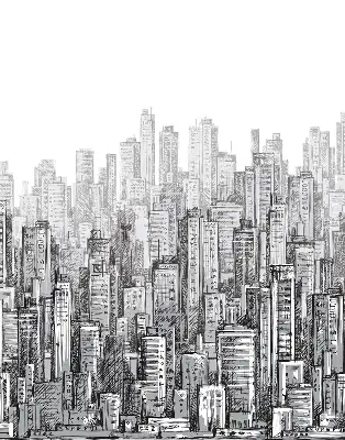 Estores de rolo interiores para janela Cidade