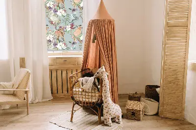Estores de rolo interiores Corças, pássaros e coelhos