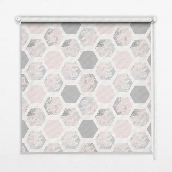 Estores de rolo interiores para janela Hexágonos